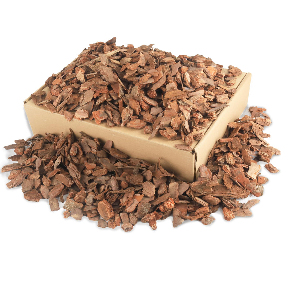 9 qt Organic Orchid Potting Bark -Natural Mulch for Potted Plants, Root Development of Orchid Plants and Garden Soil Amendment Mix