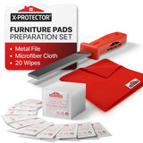 Felt Furniture Pads X-PROTECTOR 133 PCS Premium Furniture Pads - Felt Pads Furniture Feet Best Wood Floor Protectors - Protect Your Hardwood & Laminate Flooring! Brown and Beige
