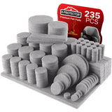 Felt Furniture Pads X-PROTECTOR 133 PCS Premium Furniture Pads - Felt Pads Furniture Feet Best Wood Floor Protectors - Protect Your Hardwood & Laminate Flooring! Brown and Beige