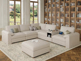 EASE MOOSE Modular Sectional Sofa, Leather Sectional Couch, Deep Brown