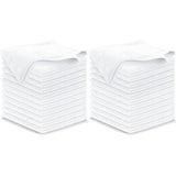 USANOOKS Microfiber Cleaning Cloth Grey - 12 Pcs (12.5"x12.5") - High Performance - 1200 Washes, Ultra Absorbent Microfiber Towel Weave Grime & Liquid for Streak-Free Mirror Shine - Car Washing Cloth