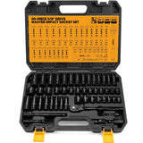 ELEAD 148-Piece Mechanics Tool Set, SAE/Metric 1/4" & 3/8" Drive Socket Set, Magnetic Nut Drivers, Ratcheting Wrenches, Extensions & Adapters, Quick-Release Ratchet, Mechanics Tool for Car Repair