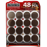 Felt Furniture Pads X-PROTECTOR 133 PCS Premium Furniture Pads - Felt Pads Furniture Feet Best Wood Floor Protectors - Protect Your Hardwood & Laminate Flooring! Brown and Beige