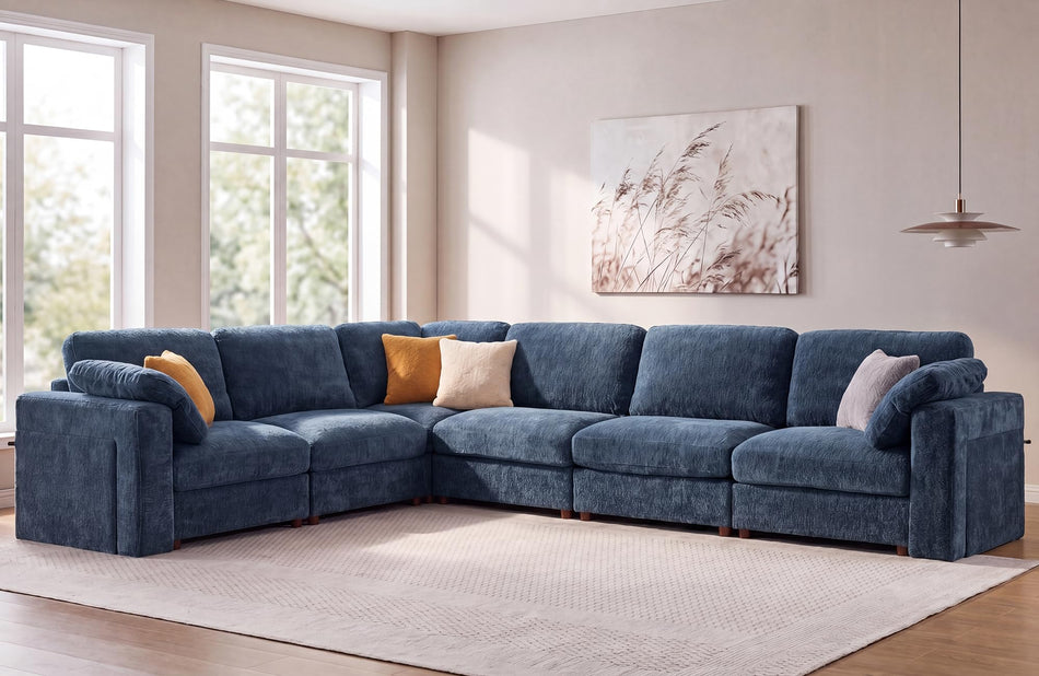 JJJ Oversized Modular Sectional Sofa Couch