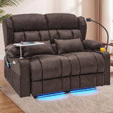Redlife 3-Seater Power Recliner Sofa with Dual Consoles, Massage & Heat
