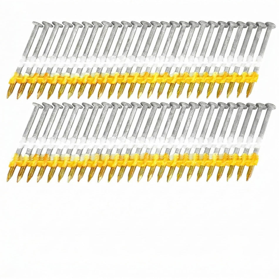 Therwen 1000 Count 3 Inch x 0.120 Inch Framing Nails, 21 Degree