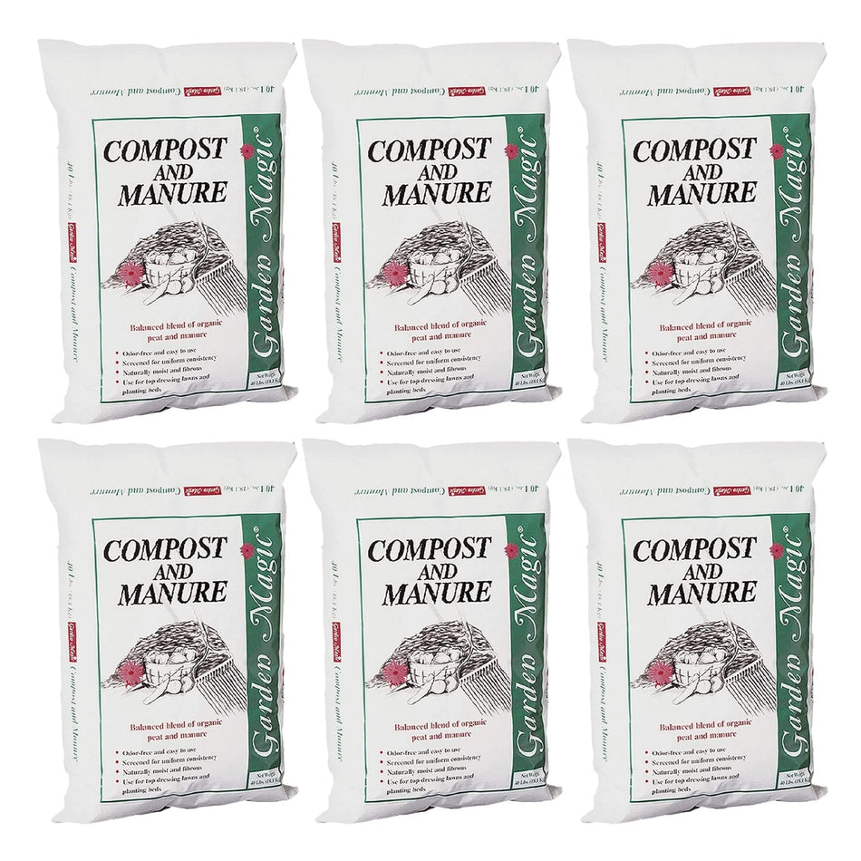 Michigan Peat Garden Magic Odor-Free Compost & Manure Blend, 40 lb