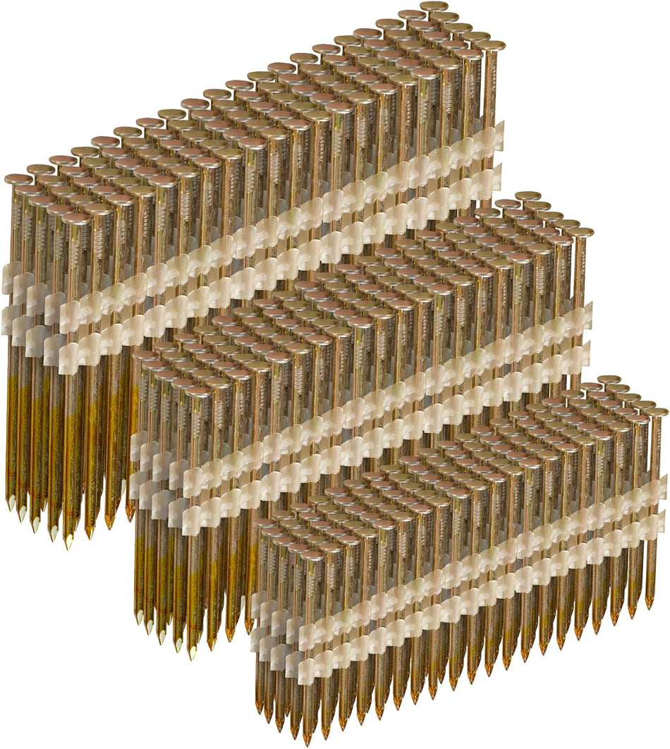 21 Degree Framing Nails EG Smooth Shank 3 Assorted SIZES 450 PCS