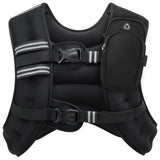 ZELUS Weighted Vest, 6lb/8lb/12lb/16lb/20lb/25lb/30lb Weight Vest with Reflective Stripe for Workout, Strength Training, Running, Fitness, Muscle Building, Weight Loss, Weightlifting