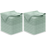USANOOKS Microfiber Cleaning Cloth Grey - 12 Pcs (12.5"x12.5") - High Performance - 1200 Washes, Ultra Absorbent Microfiber Towel Weave Grime & Liquid for Streak-Free Mirror Shine - Car Washing Cloth