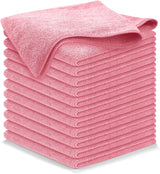 USANOOKS Microfiber Cleaning Cloth Grey - 12 Pcs (12.5"x12.5") - High Performance - 1200 Washes, Ultra Absorbent Microfiber Towel Weave Grime & Liquid for Streak-Free Mirror Shine - Car Washing Cloth