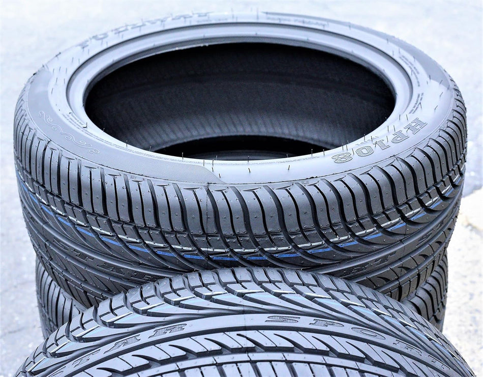 Set of 4 (FOUR) Fullway HP108 All-Season Passenger Car Performance Radial Tires-185/60R15 185/60/15 185/60-15 84H Load Range SL 4-Ply BSW Black Side Wall UTQG 380AA
