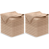 USANOOKS Microfiber Cleaning Cloth Grey - 12 Pcs (12.5"x12.5") - High Performance - 1200 Washes, Ultra Absorbent Microfiber Towel Weave Grime & Liquid for Streak-Free Mirror Shine - Car Washing Cloth