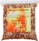 100% Natural Cedar Shavings | Mulch | Great for Outdoors or Indoor Potted Plants | Dog Bedding (4 Quart)