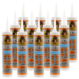 Gorilla Waterproof Caulk & Seal Silicone Sealant, 10oz Cartridge (Pack of 1) - White Caulking Sealant for Kitchen, Window, Bath, Marine, Door and More