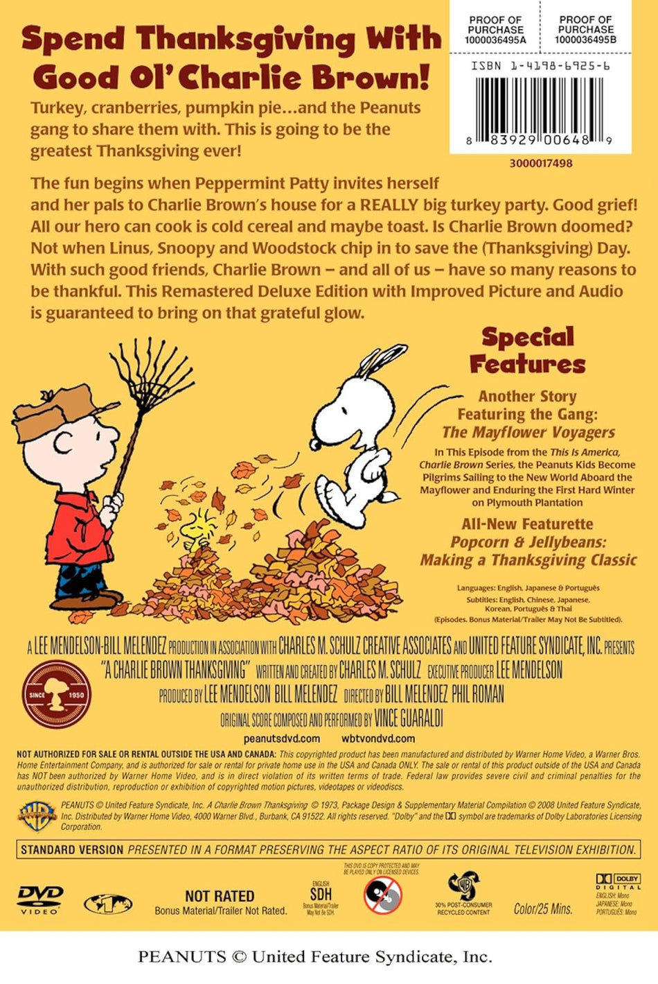 A Charlie Brown Thanksgiving (Remastered Deluxe Edition)