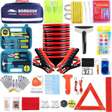142 PCS Emergency Roadside Kit for Car ,Safety Car Kit with Jumper Cables