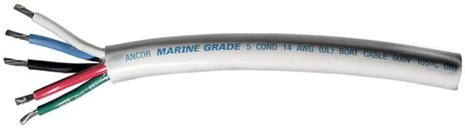 Ancor 155010 Marine Grade Electrical Round Tinned Boat Mast Cable (14-Gauge 100-Feet)