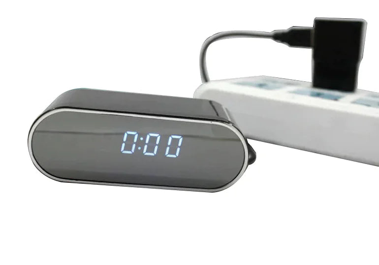Creative Wireless LED Alarm Clock with Security Camera
