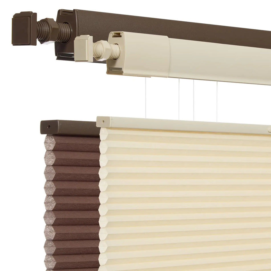 No Drill No Tools Cellular Shades for Windows Top Down Bottom Up Honeycomb Blinds Light Filtering Cordless Blinds for Indoor Windows Easy to InstallLight Filtering-Beige41.5" W X 80" H