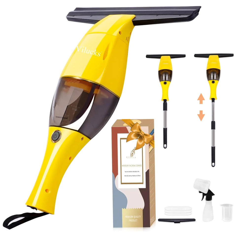 Rechargeable Window Vac Window Vacuum Squeegee Cordless Window Cleaner Vacuum Electric Cleaning Tool for Windows Mirrors Tiles Glass Doors and Car Windshield 11 Inches