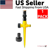 360° Rotation Auto Irrigation System Garden Lawn Sprinkler Patio Save Water USA