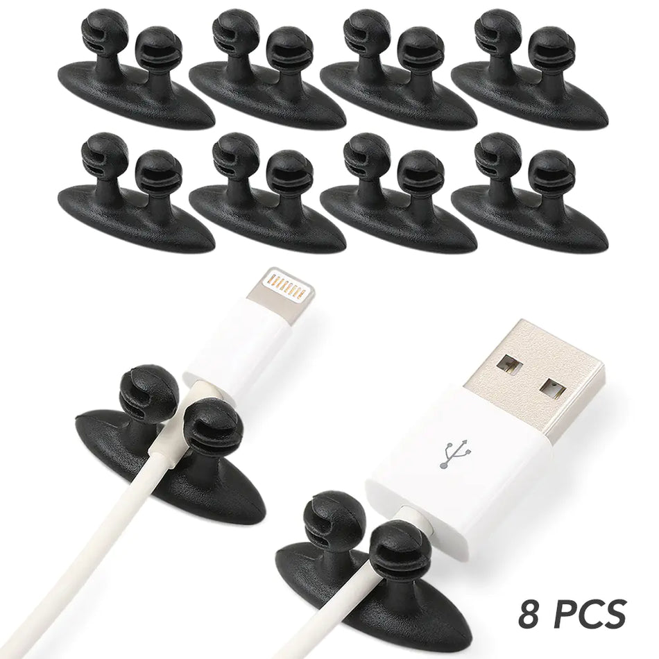 Cable Organizer Clips for Automotive Wiring (8 Pack)